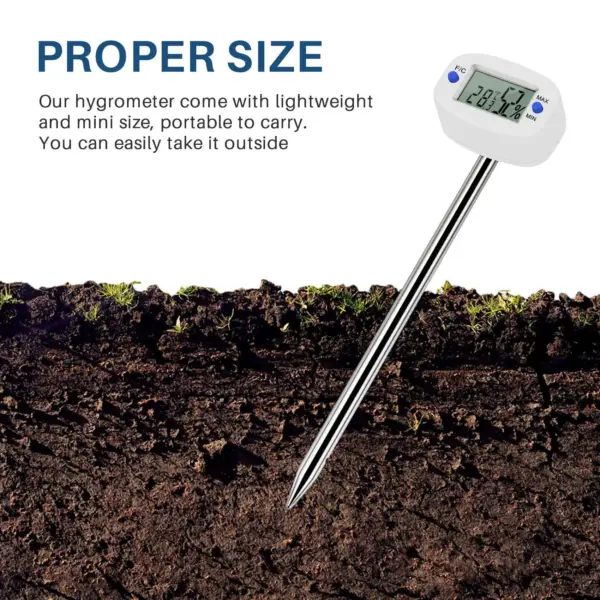 A76X-TA290 Digital Soil Hygrometer Moisture Meter Temperature Humidity Tester With Probe For Gardening Farming
