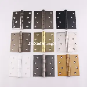 New 3PCS 4X4inches Stainless Steel Heavy Duty Door Hinges Widened Thickened Ball Bearing Silent Gate Door Hinges Furniture Hinge