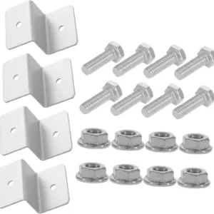 Solar Panels Z Bracket Kit Solar Panel Mounting Brackets Aluminum Bracket with Nuts and Bolts for Rv, Roof, Boat, Off Grid