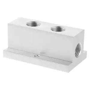 T-Type Air Distribution Manifold Robust Multi-Port Junction Block for Pneumatic Machinery Gas Terminal Branch Outlet Flow