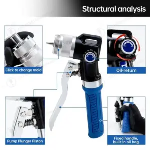 One-hand Hydraulic Flaring Tool VG-300A Portable Tube Expander for Copper Aluminum Pipe Air Conditioning HVAC Tool