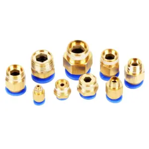 PC Pneumatic air 10mm 8mm 12mm 6mm 4mm hose 1/4 "BSP 1/2" 1/8 "3/8" male thread air nipple brass quick coupling