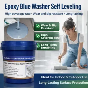 Indoor/Outdoor Self-Leveling Epoxy Floor Paint Wear-Resistant Anti-Slip Colored Sand Imitation Marble Paint