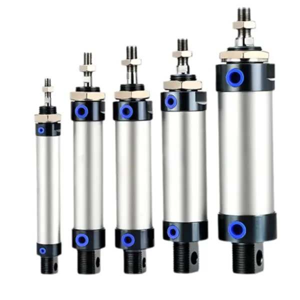 MAL Series Mini Pneumatic Cylinder 16/20/25/32mm Bore 25/50/75/100/125/150mm Stroke Double Acting Aluminum Alloy Air Cylinder