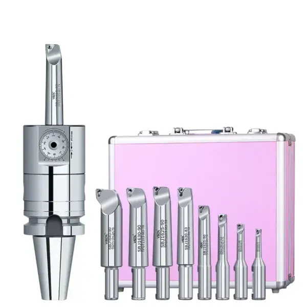 Milling and boring machine NBJ16 boring head tool set CBI4 with micro precision machining boring bar NBJ10