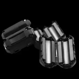 Clip-On Ferrite Core EMI/RFI Noise Filter, Snap-On Choke for USB, Audio, Video & Power Cables to Reduce Interference
