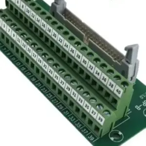 1pc IDC40P Type B Terminal Block (with Bracket) For PLC Motor Control, DIN Rail Mount For 10P To 64P IDC Series Connectors