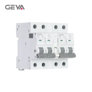 GEYA Manual Interlock Transfer Switch 6-63A 240/415V AC Breaking for Power Backup Safety Dual Power Manual Transfer Switch MCB