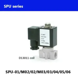 SPU Series SPU-01/M02/02/0/M03/03/04 D13011 Coil Normally Close 2 Way Direct Actuated Mini Water Solenoid Valve BSP Thread