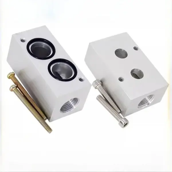 Pneumatic Solenoid Valve Installation Vertical Base 4V/4M210/310/410-08 Cylinder Connection Valve Plate/Valve Block