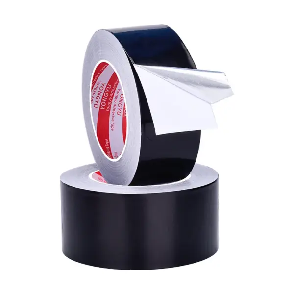 Black aluminum foil tape, high temperature resistant, suitable for HVAC, air duct sealing, insulation, metal repair, others