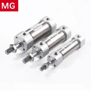 MG 20/25/32/40 Bore Stainless Steel Pneumatic Mini Cylinder 25-500mm Stroke Air Pressure Miniature Double Acting Cylinders