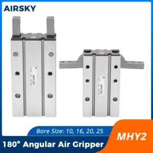 MHY2 Pneumatic Angular Gripper MHY2-10D 16D 20D 25D 180° Swing Air Finger Double Acting Aluminum Alloy Manipulator Clamp