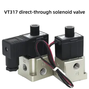Two-position three-way solenoid valve pneumatic vacuum solenoid valve high-frequency valve VT317-4G-02/VT317-5G-02