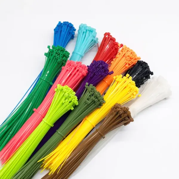 2Pcs Colorful Self-Locking Nylon Cable Ties 3/4 X 100/150/200 Plastic Zip Ties Wire Binding Wrap Straps for DIY  Management And