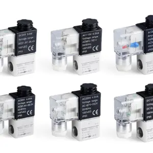 2V025-06 2V025-08 1/8" 1/4" BSP Electrical Hex Pneumatic Control Air Solenoid Valve Coil 12V 24V 110V 220V