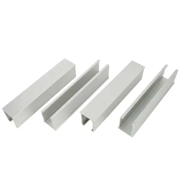 Solar Panel Mounting Rail and Clamp Set for Flat Roofs Aluminum Alloy 6005 Resistant Suitable for Various Panels