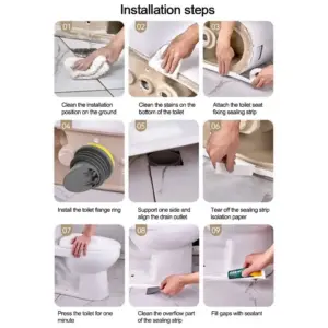 Anti Leakage Sealing Ring Odor-resistant Rubber Gasket Washer Toilet Flange Bolts Replacement Toilet Wax Ring