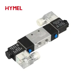 Solenoid valve 4v220-08 Double headed Double control 5 Way 2 Position Power down hold Pneumatic directional valve