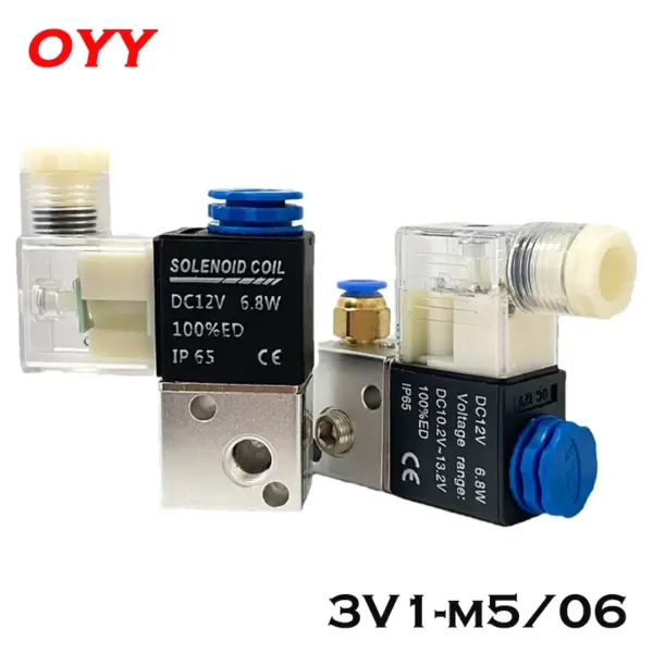 3V1-06/M5 Air Two-Position Two-Way Electronic Pneumatic Solenoid Valve DC12V DC24V AC220v AC110V