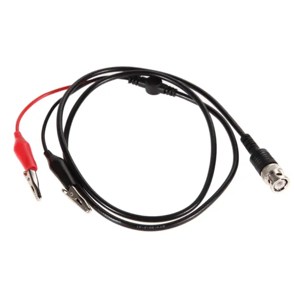 2 Pcs 98cm BNC Q9 To Dual Alligator Clip Oscilloscope Test Probe Leads Cables Test Cable Probe Leads for Electrical Working