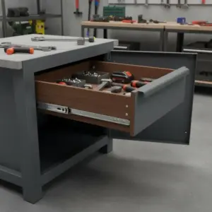 1 Pair Full Extension Drawer Slides 18 20 22 28 30 32 36 38 40 44 48 52 56 60 in, 500 lbs Load Capacity Locking Drawer Slides, Ball Bearing with Lock Side Mount Drawer Slide Rail