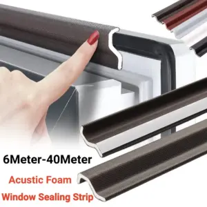 Strong Acoustic Foam S Window Weather Seal Strip for Casement Window Seal Soundproof Foam Weather Stripping Gap Tape Insulation