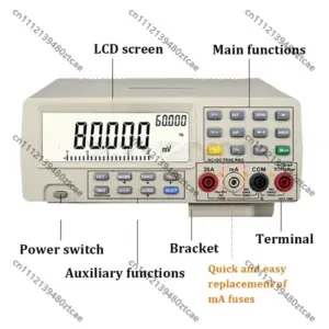 Desktop Bench Top Multimeter High Precision DualDisplay Autoranging Digital Multimeter Industrial Electrical Testing Maintenance