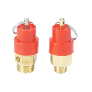 3/4/5/6/7/8/10/12/15 Bar 1/8" 1/4" BSP Male Brass Air Safety Valve Relief Valve Pressure Release Valve Air Compressor