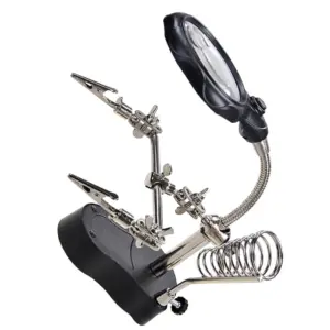 Clip Magnifying Lamp LED Magnifying Glass Light Adjustable Multi Function Desk Lamp for Repair Watch Phone Craft