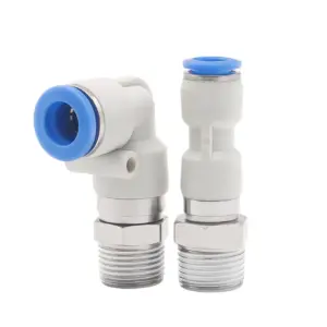 1200r/min High Speed 360 Degree Rotary M5 1/8" 1/4" 3/8" 1/2" BSP 4 6 8 10 12mm Tube Push In To Connect Air Pneumatic Fitting