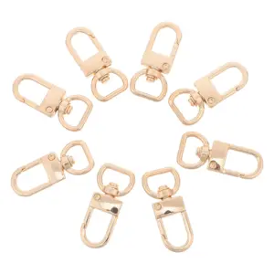 10Pcs Metal Buckle Clips Heavy-Duty Replacement D Ring Hardware for Backpacks Luggage Travel Gear Repair Metal Clip Buckles