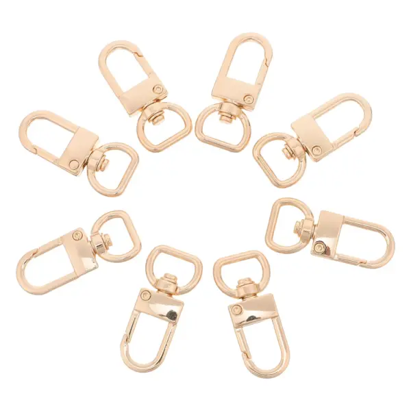 10Pcs Metal Buckle Clips Heavy-Duty Replacement D Ring Hardware for Backpacks Luggage Travel Gear Repair Metal Clip Buckles