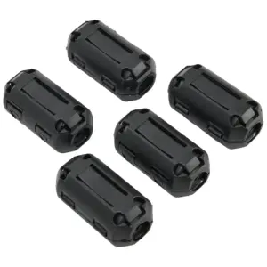 5pcs 3.5/5/7/9/13mm Toroidal Core Ferrite Bead Clip Choke EMI RFI Noise Filter Clip Electrical Equipment Supplies Semiconductors