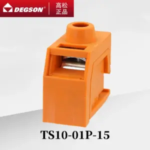 10Pcs DEGSON TS10-01P-15-00ZH Sensor DIN RAIL TERMINAL BLOCKS PHOENIX CONNECTOR panel mounting UL94V-0 57A 750V