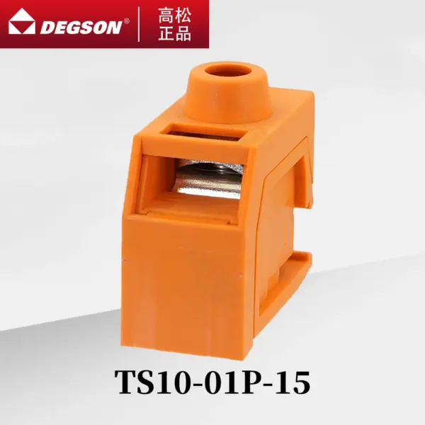 10Pcs DEGSON TS10-01P-15-00ZH Sensor DIN RAIL TERMINAL BLOCKS PHOENIX CONNECTOR panel mounting UL94V-0 57A 750V