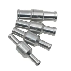 6-12mm Inline Aluminium One-Way Check Valve Non-Return for Fuel Petrol Diesel Water Gas Air And Vacuum Systems