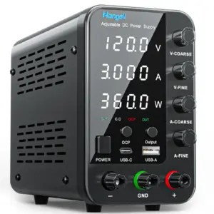 DC Power Supply 30V 10A 5A Variable Bench Power Supply Adjustable Lab Power Supply 60V 5A 120V 3A Voltage Regulator