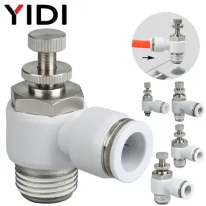 5/10pcs Pneumatic Air Control Valve Quick Push in Swivel Elbow fitting Controller SL 1/2 1/4 3/8 1/8 4mm 6mm 8mm 10mm 4 6 8 10