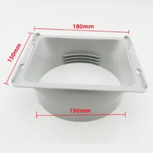 Portable Air Conditioner Exhaust Hose Connector Square Duct Extension Adapter Easy Install Repair for Window Vent Kit