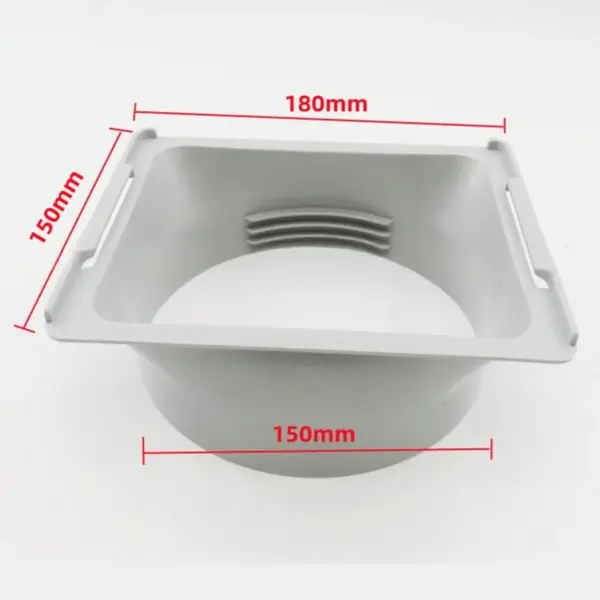 Portable Air Conditioner Exhaust Hose Connector Square Duct Extension Adapter Easy Install Repair for Window Vent Kit