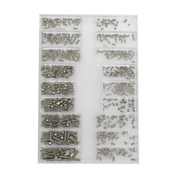 500Pcs PC Mini Screws Set Micro Laptop Computer Screw Sunglass Watch Tablet Glasses Repair Screws M1.2 M1.4 M2 Hardware Tools