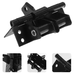 Locking Hinge 90 Degree Positioning Spring Loaded Auto Closing Door Hinge for Bedroom Office Kitchen Bathroom Heavy Duty