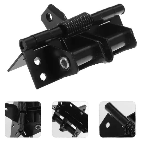 Locking Hinge 90 Degree Positioning Spring Loaded Auto Closing Door Hinge for Bedroom Office Kitchen Bathroom Heavy Duty