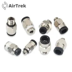 1/10/20 PCS Mini PC-C/POC-C 4-M3 to 6-01 BSP Pneumatic Fitting Quick Push In Connector Air Hose Pipe to male thread Coupling