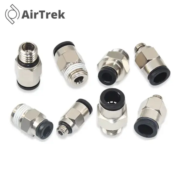 1/10/20 PCS Mini PC-C/POC-C 4-M3 to 6-01 BSP Pneumatic Fitting Quick Push In Connector Air Hose Pipe to male thread Coupling