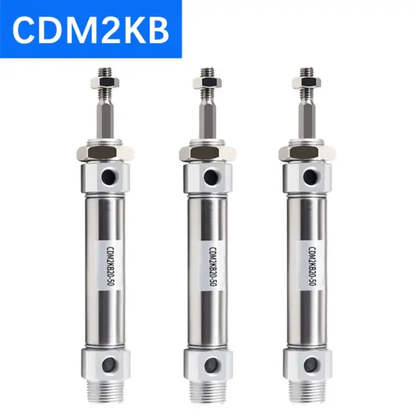 CDM2KB16/20/25/32/40 Series Stainless Steel Magnetic Ring 25-500mm Stroke Double Acting Mini Pneumatic Air Cylinder