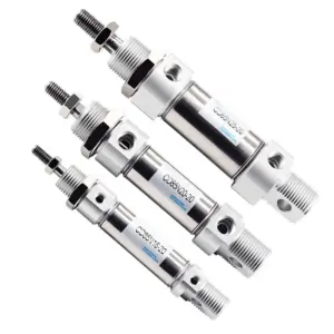 CD85N/C85N10 12 16 20 25 ISO Standards Pneumatic Air Standard Single Rod Mini Cylinder Double Acting Stroke 10-225mm