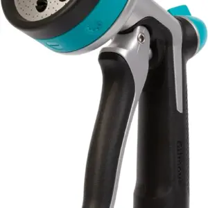 Heavy Duty Front Control Garden Hose Nozzle with 8 Pre-set Spray Patterns, Watering Wand for Lawn & Garden