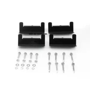 off Grid Aluminium Solar Panel Z Brackets Roof Solar Panel Bracket 4pcs Black Solar Panel Mounting Kits